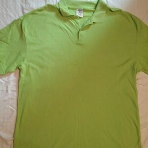 Men's big size lime green polo shirt size 3XL